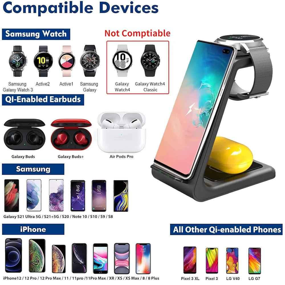 ✨👈✨شاحن لاسلكي 3 في 1، قاعدة شحن سريع لسامسونج جالاكسي S20/S10/S9+/S8/S7 ايدج/نوت 10/10+/9/8، ايفون 12/11/8، جالاكسي ووتش 3/1، اكتيف 2/1، جالاكسي بودز، ايربودز 2/برو (اسود)✨👉

🚚🚚🚗🚗 التوصيل 5 الف لجميع المحافظات 🚗🚗🚚🚚

🔥 🔥  المنتج امزون جديد غير مستخدم الماني اوربي  🔥 🔥

✨ حق الزبون فحص المنتج قبل تسليم المبلغ للمندوب  ✨

❄️ طريقة الحجز @ الاسم @ العنوان كامل @ رقم الهاتف ❄️ 

❣️❣️❣️  للحجز و الاستفسار على الخاص فقط  ❣️❣️❣️

👇👇👇👇👇تفاصيل المنتج 👇👇👇👇👇

✨👈شحن قياسي 5 واط (باستخدام محول 5 فولت/2 امبير): للأجهزة الأخرى المتوافقة مع كيو اي👉

✨👈* 2 واط: ساعة سامسونج جالكسي اكتيف 2/1، ساعة جالكسي 3/1/جير اس 2/جير اس 3 فرونتير (فقط لساعة سامسونج)👉

✨👈* 3 واط: سماعات جالاكسي بودز وجالكسي بادز بلس وجالكسي بادز لايف وايربودز 2 وايربودز برو (شحن لاسلكي، لا تحتاج إلى كابل إضافي)
👉 Colombo, Sri Lanka


**إذا كنت صاحب هذا الإعلان وتريد حذفه لأي سبب، رجاءا أرسل رسالة إلى الدعم الفني**