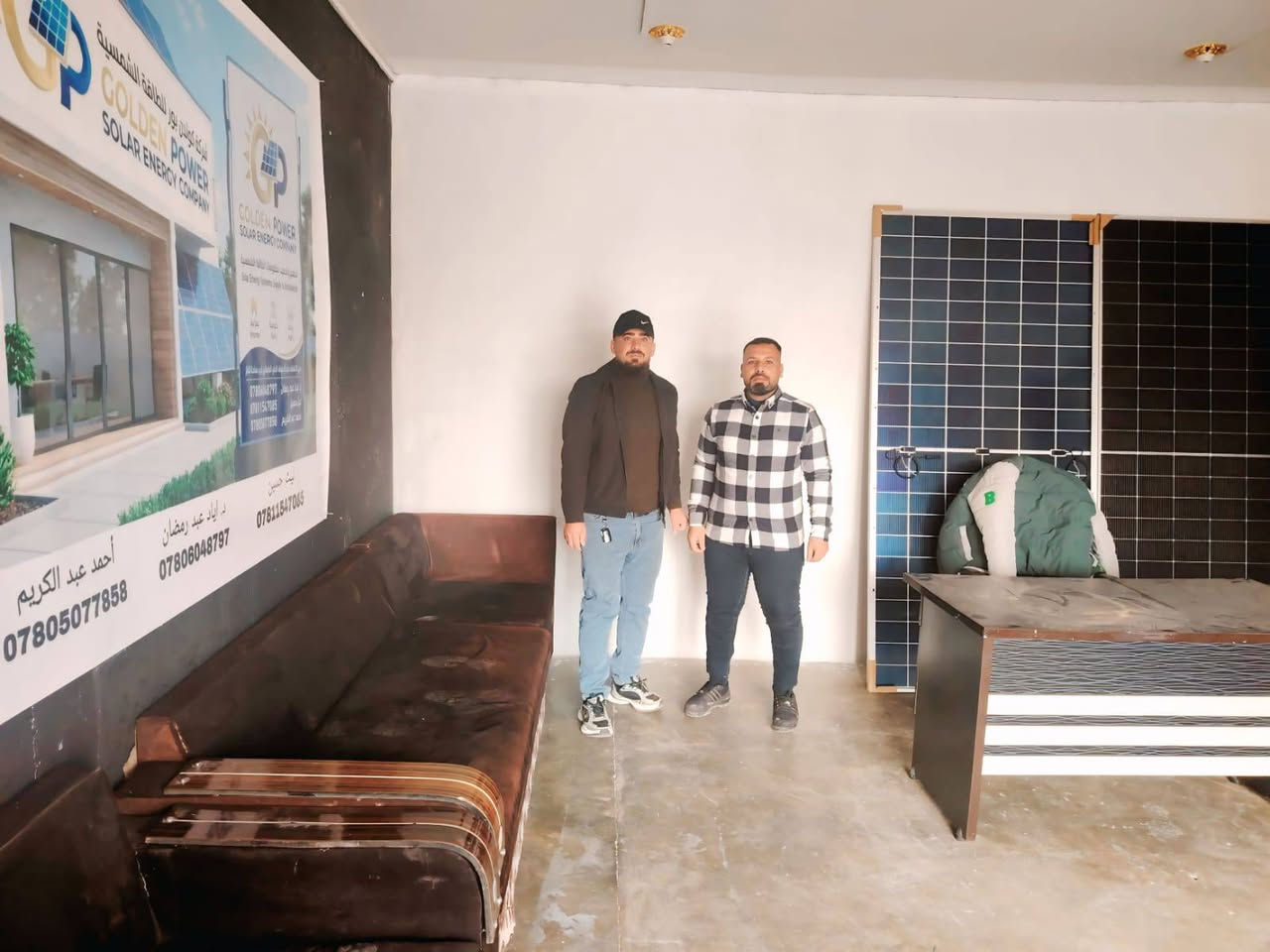 افتتاح الفرع الثامن التابع لشركة كولدن بور للطاقة الشمسية 
في محافظة الانبار قضاء حديثة بعد خبرة سنوات في مجال الطاقة الشمسية وتنصيب أكثر من 6000 منظومة من قبل شركة كولدن بور للطاقة الشمسية وبإشراف هندسي مختص وكوادر مختصة في مجال الطاقة الشمسية وخبرة لسنوات وضمان حقيقي مع عامل امان حقيقي .
كولدن بور للطاقة الشمسية فرع-ناحية الرياض  
نظام نقد+اقساط شهري او مدة محددة.
للاستفسار:
***********
