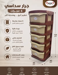 جرار بلاستيك • تنظيم وخزن • 4-6 طوابق