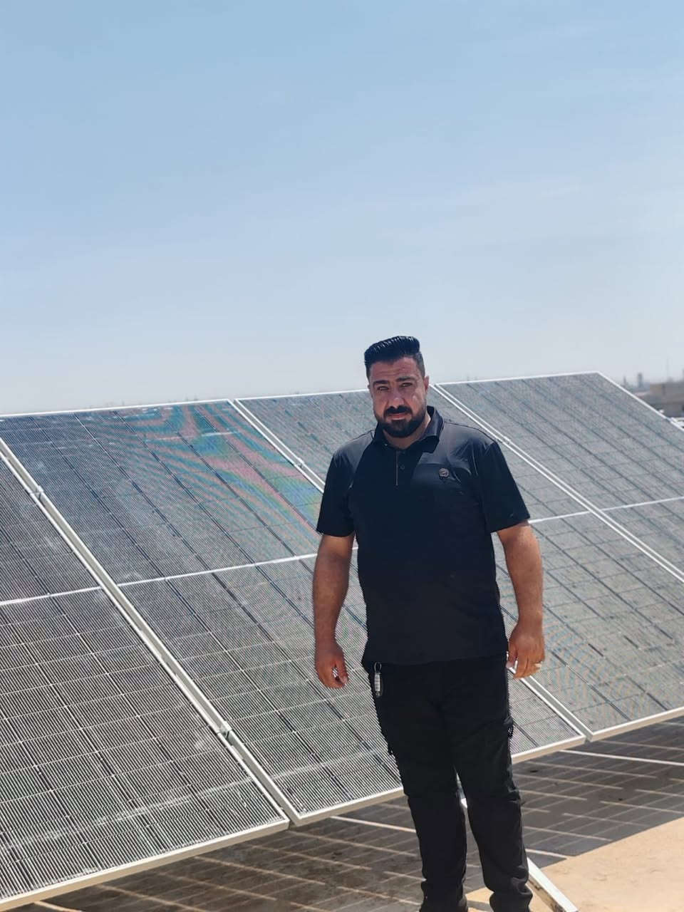 تم بفضل الله تركيب المنظومة الاولى لهذا اليوم
للاخ صباح احمد السالم في قرية ازهيليله 
بواقع 10 امبير نهاري و 8 امبير ليلي 
تضمنت ملحقات هذه المنظومة 
عملاق بطاريات الليثيوم شيساج ضمان 5 سنوات استبدال 
اللواح اچزت 630 واط ضمان 15 سنه 
انفيرتر فلستي ضمان سنه 
افضل الاسعار واعلى جودة للاستفسار والطلب العنوان 
ناحية القيارة مقابيل صيانة الكهرباء مجاور فلاح ابو الباتريات 
البيع نقد وتقسيط بدون مقدمه على 18 شهر 
للتواصل والاستفسار 
*********** مهند الشاحوذ 
*********** وسام العيد 
مكتب طاقة المستقبل
