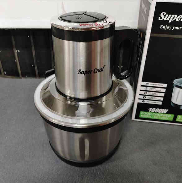 مميزات محضرة طعام سوبر كرست (Super Crest):

- قوة 1000 واط
- سعة 3.5 لتر
- وعاء من الستانلس ستيل
- شفرات مزدوجة من الستانلس ستيل
- محرك نحاسي متين
- قاعدة ثابتة مقاومة للانزلاق
- تصميم أنيق وسهل التنظيف
- فرم وتقطيع اللحوم والخضروات بكفاءة
للحجز مراسلة الصفحة او الاتصال ع الرقم
***********
العنوان الفلوجة حي الجمهورية تقاطع العيادة الشعبية مقابل مدرسة الجمهورية الابتدائية
