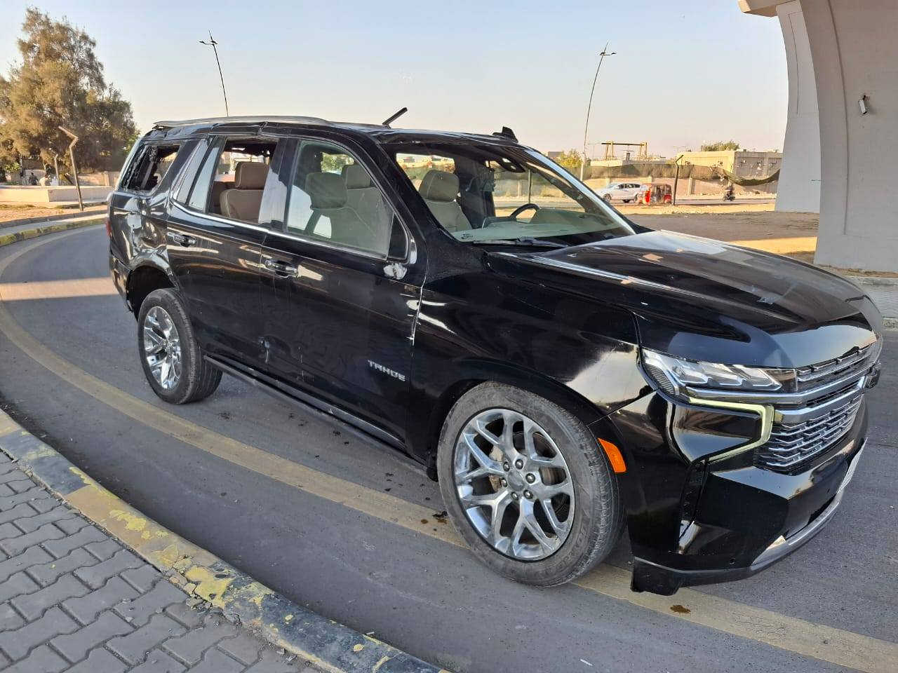 السلام عليكم للبيع تاهو ٢٠٢٢برايمر خليجي وكالة المنصور  بغداد تحويل مباشر فول مواصفات اعلئ فئه للبيع على حادثها الحالي مكلوبه السيارة شغاله وتمشي للاتصال *********** مكانها بغداد
