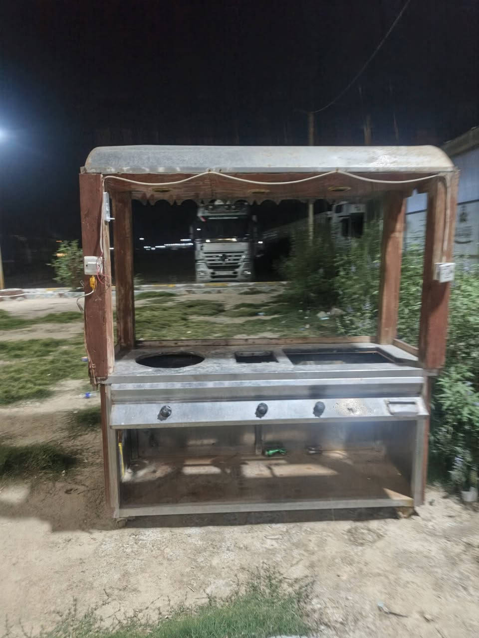 عربانه سل ستيل  للبركر لل لبلي باكلا مقليات كل شيء جاهزه كهرباء غراض جديده ‏‪***********‬‏
