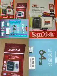 متوفر رامات سانديسك للداش كام والدرونات جديد كبس شركة 128گيگا 64 گيگا ...