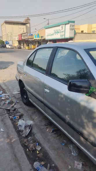 بيها طخه ببل الجاملغ الورا جهت السايق 

السياره مصبوغه عام اخذتها هيج 

السياره مال بيت حته تكسي ماشتغلت بيها 

السياره تتوني مبدل بيها كير جديد ايراني اصل 

مكينه مابيها تبخير السياره نضيفه ماعايزها شي انشاء الله  سعرها 32وبيها مجال اللسعر االي ببالك اكتبه واذا نرهم تاخذها وتروح 

ااي شي تحتاج راسلني خابرني  وتشلع عيوني وتاخذهن س ***********
