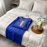 دشداشه نسائي دبل كلوش تطريز    الخامه كشمير ايطالي اصلي   القياسات من ...