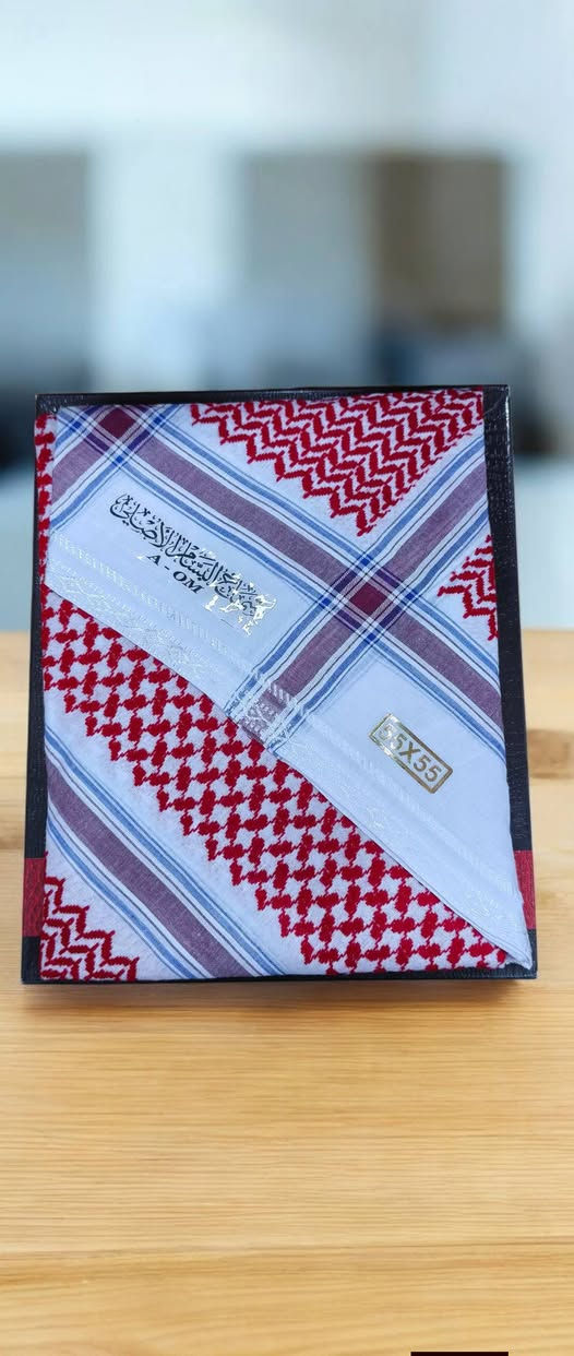 يشماغ احمر الاصلي
جميع القياسات 52/55/60
محل محمد بشار الصيادي 
للستفسار***********
