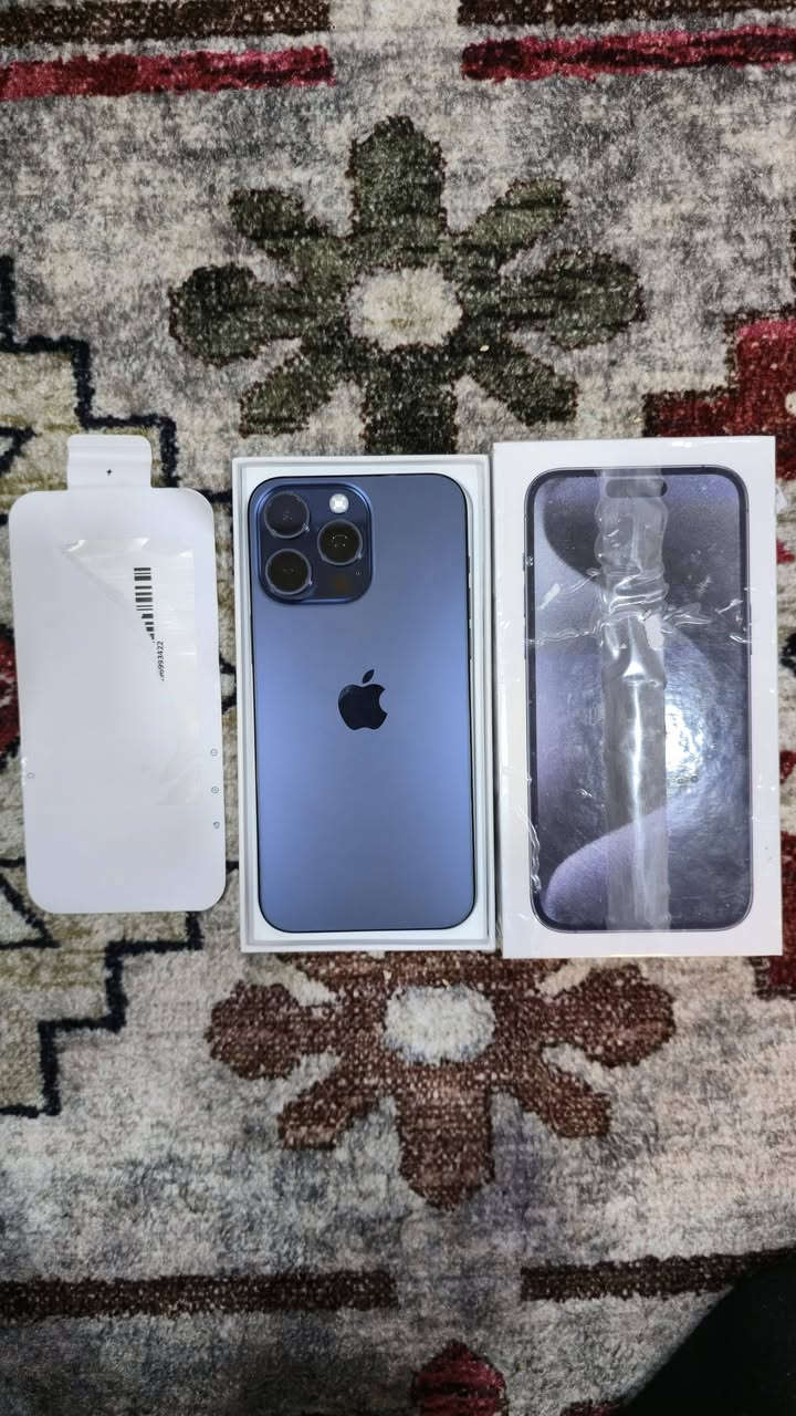 سلام عليكم 15برو ماكس جهاز ماستر شرق اوسط ذاكرة 256 بطاريه 86 ويا كارتونه كيبل سعرة 880 الف مكاني ديالى بعقوبه فلكه فلاحه ***********
