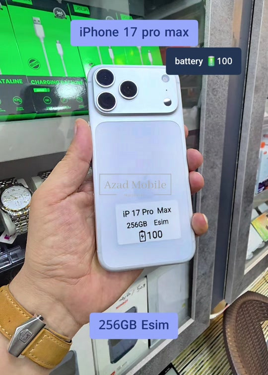 iPhone 17 pro max Esim battery 100 #4mobi #iphone17promax 


**إذا كنت صاحب هذا الإعلان وتريد حذفه لأي سبب، رجاءا أرسل رسالة إلى الدعم الفني**