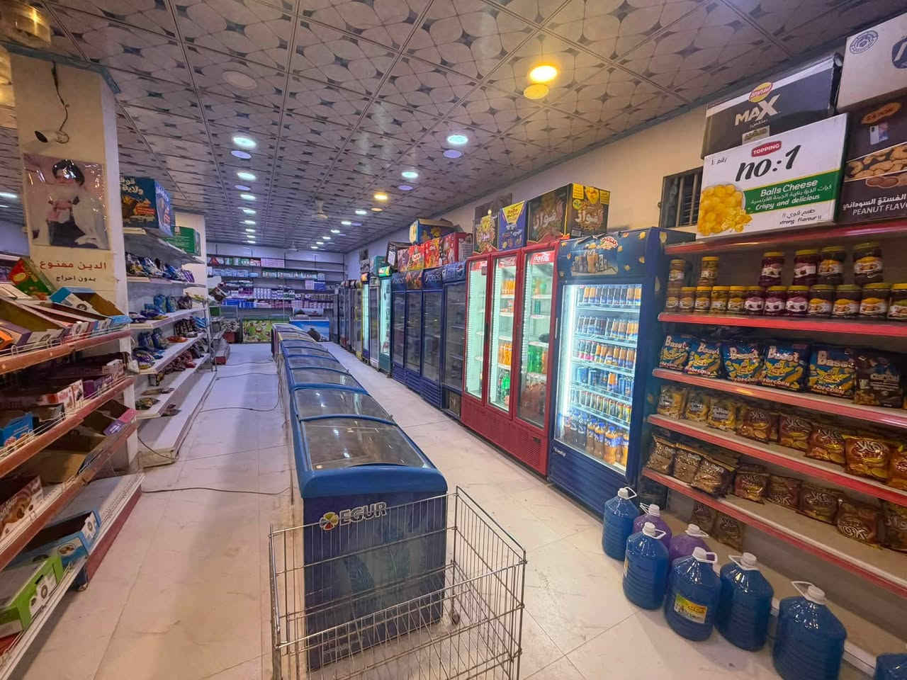 محل الايجار + محتوياته محل جاهز بس نقص مسواك النجف شارع المطار القديم/ ***********
