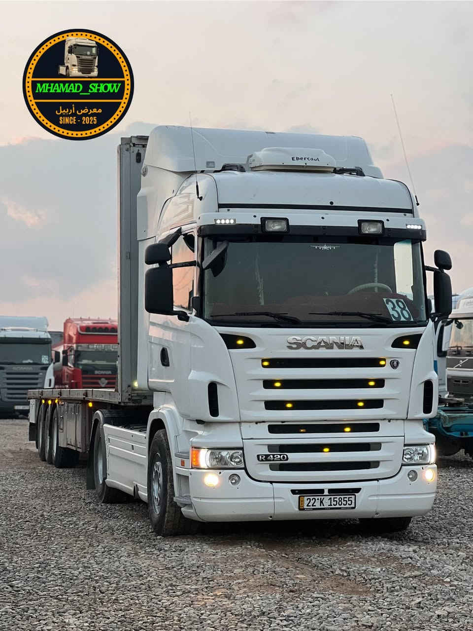 سلام عليكم 
ماشاءالله تبارك الله✅   
نوع سيارة/ سكانيا بومه تك ويل دبل قمارة سبرينك امامي تريلة فلات
فلات اوروبي تك تاير بلادي ثلاجة مطبخ صندوق جاهز 
موديل/ 2007
حجم/R420
لون/ ابيض 🤍
قماره / هايلاين
مواصفات/ تبريد- رتايدر - موبريدة - سوبا  - كاسيحه - سبايدر دبل صفحة گاز - دبل منامي  
گير/ عادي ٣*٣  
رقم/ أربيل جديد
سنوية هزة فحس جديد
سعر /275$ شدتين و خمسة و سبعين ورقة بيها مجال 27,500$ دولار
استفسار 
*********** محمد
*********** ابو جاسم
*********** ئامانج
*********** ابو ميلان
عنوان/ معرض أربيل - أربيل - طريق كركوك - قشتبه - مقابل شريكه أوزير 
 رجاء الاتصال قبل الساعة ١٠ لليل
استفسار 
موقع معرض 
https://maps.app.goo.gl/8UyDNR9GPi6D7iiZA?g_st=ipc
