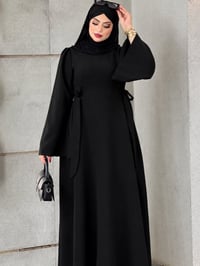 فستان كويتي • سواد فاحم • موديل 2026