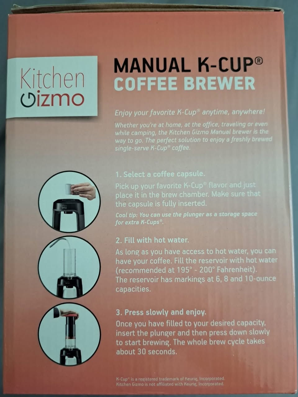 يم اعلى سعر ابيع 🔥

ماكينة صنع القهوة اليدوية Kitchen Gizmo Manual K-Cup Coffee Brewer.

النوع: ماكينة تحضير قهوة يدوية محمولة تعمل بالضغط.التوافق: مصممة خصيصًا للاستخدام مع كبسولات K-Cup.

المميزات: خفيفة الوزن، مثالية للسفر، التخييم، أو الاستخدام المكتبي لأنها لا تحتاج إلى كهرباء..


**إذا كنت صاحب هذا الإعلان وتريد حذفه لأي سبب، رجاءا أرسل رسالة إلى الدعم الفني**
