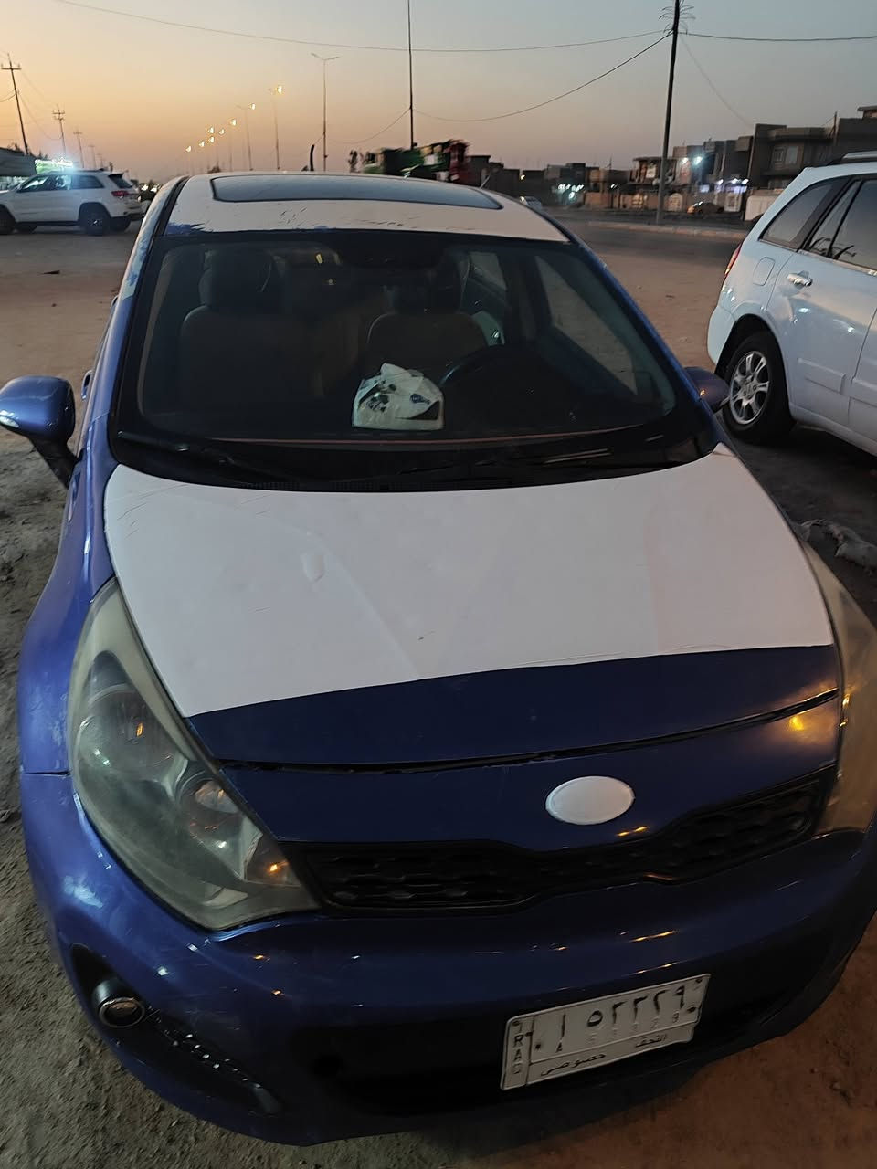كيا ريو موديل 14خليجي مكفولة من الضربه بيها جراد جاهزة مكينه كير حداديه تبريد
كهربائيات كامله فول مواصفات فتحه اشايربالمري مري شفط تحكم استيرن ا  شاشه هاش باك سنويه ماصاقطه 
السعر 58 مكاني الديوانية *********** بيها حالوب قليل
