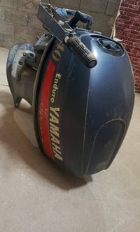 للبيع مكينه 40 ياماها بدون گير نضيفه السعر 6 اوراق + رافعة صيد بـ 175 ...