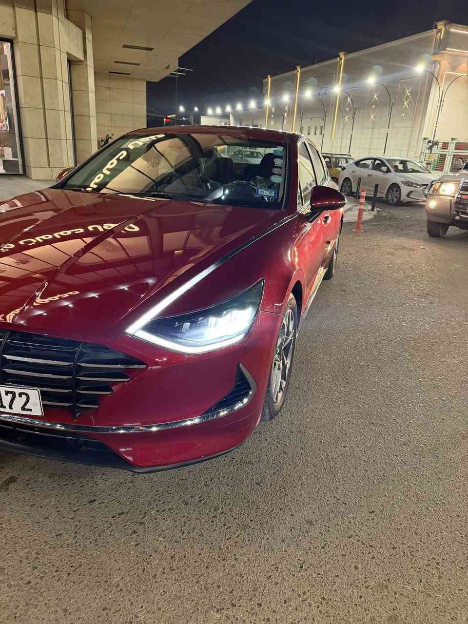 المسافة المقطوعة :7000
حجم المحرك : 2.5
عدد الاسطوانات : ٤ سلندر
اللون : احمر سوناتا موديل 
2023 
الإضافات :
رادار أمامي
بصمة تشغيل
تشغيل عن بعد كراسي كهرباء
4

قطة عمياء &
LED إضاءة
ويل كب مقاس 17®
شاشة تحكم لمس!
اندرويد اوتو
ابل كار بلاي
خرائط
دخول ذكي
صور الحادث موجوده 
رقم بغداد باسمي 
***********
