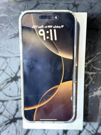 16 برو ماكس ذاكره 256 شرق اوسط  الذهبي بطاريه 93 بسعر 1350 قفل  والاسو...