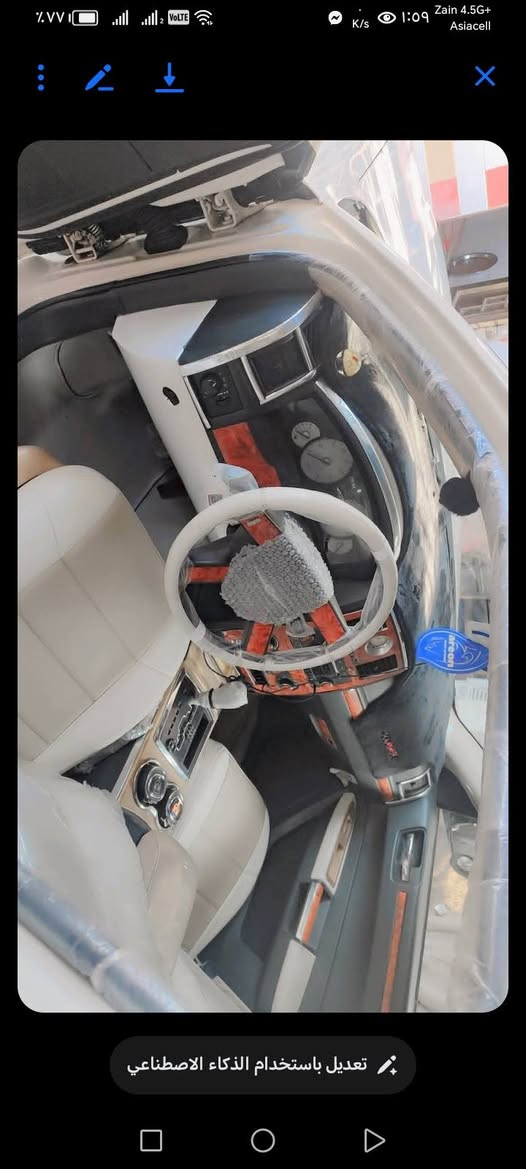 ألسلام عليكم
2010 جاهزة من كلشي بالك
مكفولة من ضرر وتبديل.
ملاحضات بصيطة هلا وأحد بس ثاني مابي شي
تخم تاير حدادية كلشي بيهة معمر صحيح
واتربم ورلات قوايش جدد سيارة بسمي مداور وكالة عادي
مكان سياره دوانية قضاء عفك ***********
