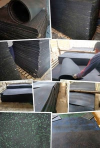 بساط مطاطي • قاعات كمال اجسام • ضمان ٥ سنوات