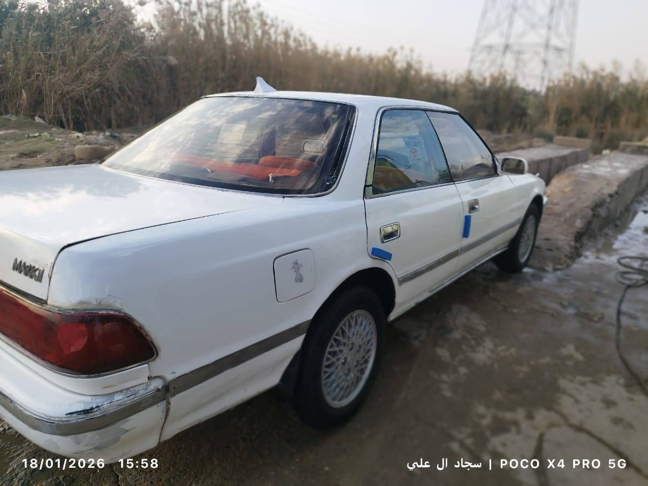 مارك عضم مؤديل 1992 رقم كربلاء مشروع وطني تحويل ثاني يوم
بيع ومراوس.

مكفوله من الكصه والنقل الجثه والعيب الشرعي والضربه القويه والصوليات

مكينه كير جدد لا صوت لا تبخير لا تنقيص

حداديه تخم تاير باتري جديد

السعر 40 وبيهه مجال   مكان السياره الناصريه الشطره للاستفسار اتصل ***********
