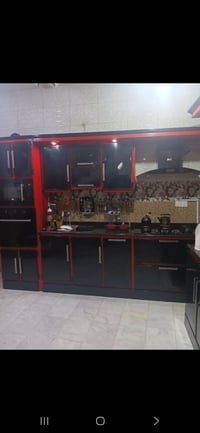 كاونتر • سطح مرمر • طباخ ٥ عيون
