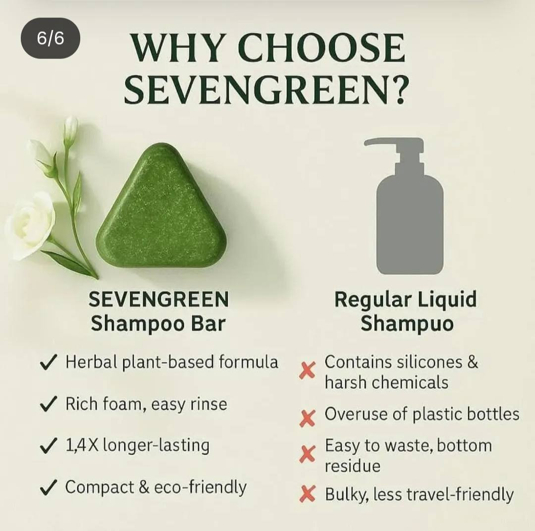 هذا المنتج هو صابون شامبو عشبي من ماركة "Nature" (سيفن جرين)،

 مصمم خصيصاً للعناية بالشعر وفروة الرأس. 

المكونات الرئيسية: يحتوي على مستخلصات عشبية طبيعية نادرة مثل عشبة الوسمة (Usman Grass) وأوراق السرو (Cacumen Biotae).

الفوائد: يعمل على تنظيف فروة الرأس بعمق، إزالة القشرة، والتحكم في الزيوت، بالإضافة إلى المساعدة في تكثيف الشعر وتقويته من الجذور.

للحجز مراسلة الصفحه 💌 💌 💌 

تتوفر خدمة توصيل داخل الكوت ولكافة المحافظات 🚘 

نوفر لكم كل ماهو جديد وحصري بكل حب 🩷


**إذا كنت صاحب هذا الإعلان وتريد حذفه لأي سبب، رجاءا أرسل رسالة إلى الدعم الفني**