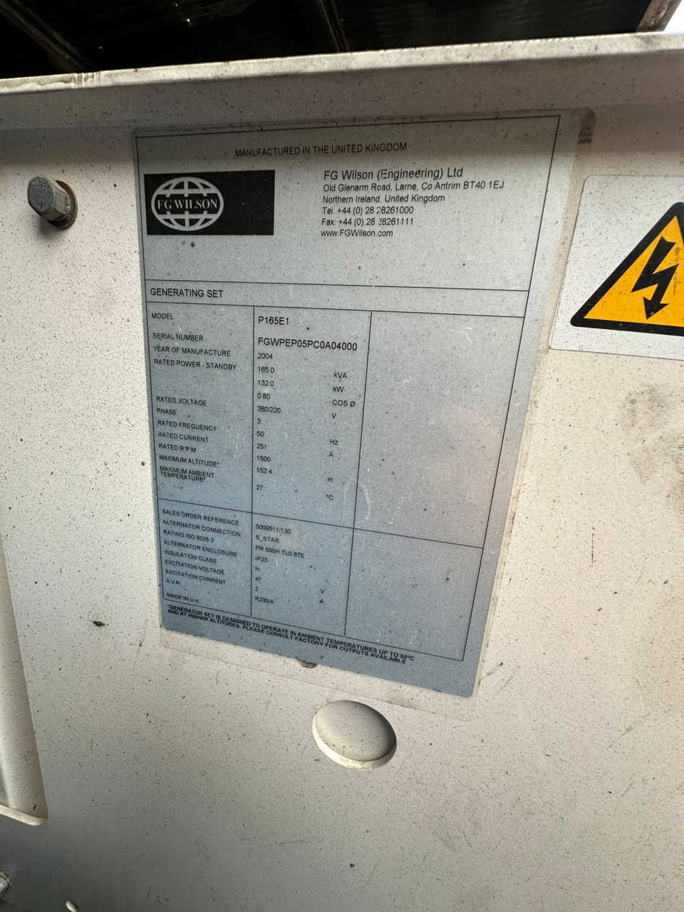 السلام عليكم
بيركنز 6 سلندر سوبر. 
165kva  . بريطاني اصلي 
ساعات العمل 240 ساعه   فقط 
نظام اوتو حمايه فول اوتماتيك
وضع بلاد شركة  
أربيل صناعه جنوبيه فرع الاول 
نظام اوتو حمايه فول اوتماتيك
وضع بلاد شركة  
🚚يوجد توصيل الى جميع المحافظات وبضمان🚚
🚚كياندن هةية بو هةموو شاركان بةكرينتى🚚
 للاستفسار: ابو علي 
***********
***********
***********
