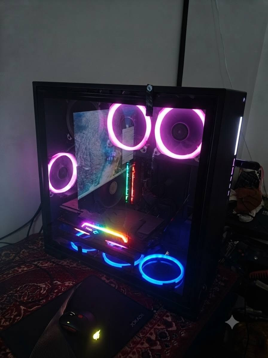 سلام عليكم سيت اب كامل للبيع المكان نجف غير متوفر توصيل المواصفات : 
RTX 2080
I7 8700K
RAM 16 GB هايبر اكس
Motherboard MSI Z370A-PRO
POWER SUPPLY 850 W
SSD512 + HDD1T

مونيتور مني فاير FHD تردد 180HZ 
UPS 1500VA 
ماوس+كيبورد+ ماوس باد

السعر الكلي مليون و 75 واعتذر على الاطاله للتواصل واتساب او اتصال غير متواجد هواي بالفيس ***********
