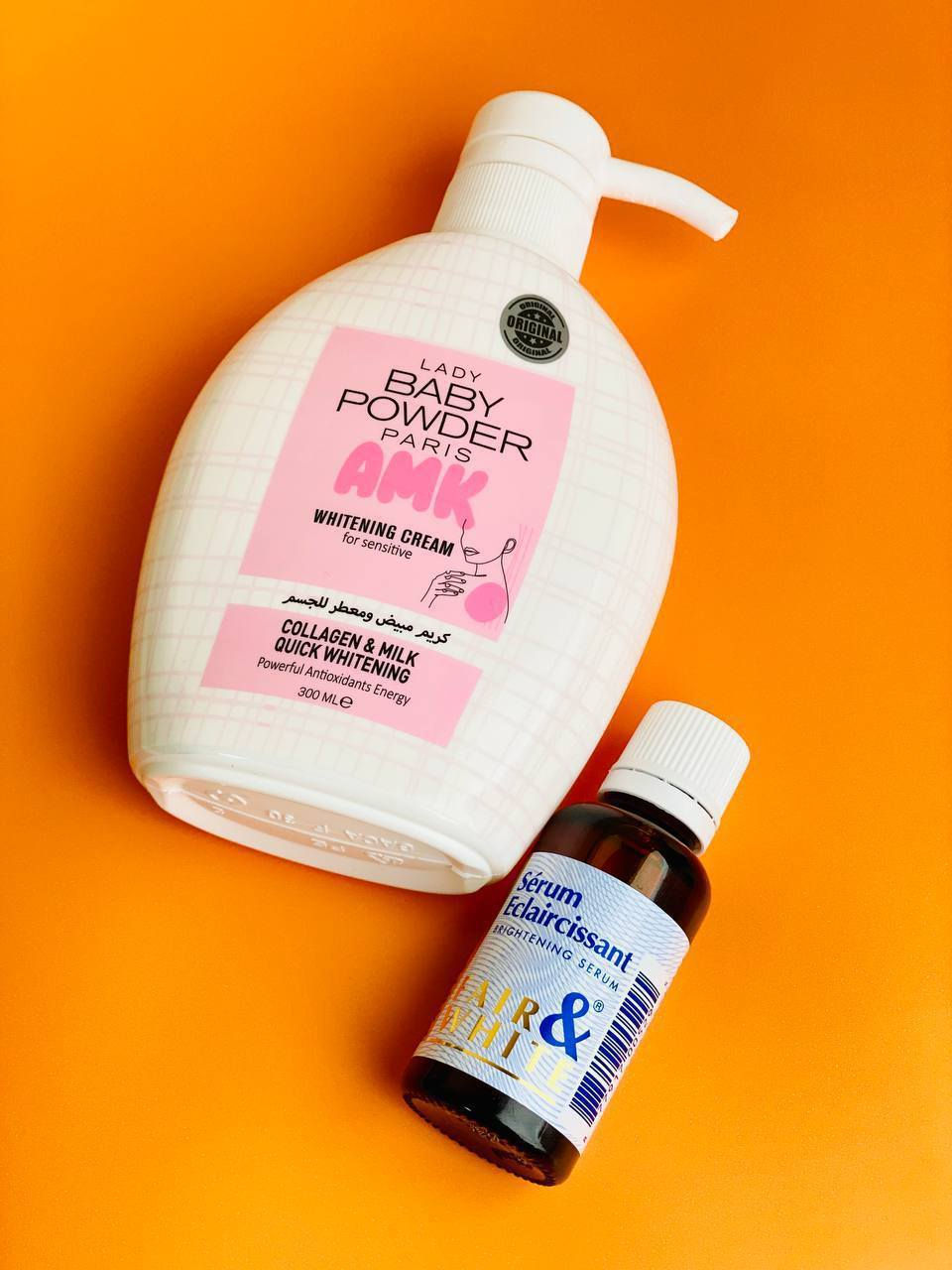 🌸مكس يسوي جسمج گطن ابيض ثلج وصافي وعطرة يجنن🌸
يتكون من كريم AMK وسيروم Fair & White 
يبيض بسرعة، يرطب، ويخلي ريحة جسمج تجنن 🌸
تره النعومة والبياض صايرين سهلين ويا هالمنتجين 💯

🌸سيروم  التفتيح الفرنسي
سيروم مبيض جسم ومناطق_حساسه_الفرنسي الاصلي منتج  رهيب ترطيب وتبييض الاول بالتفتيح 🎀🌸
(مصل الاشراق  العالمي) مفتح ومورد للمناطق الحساسه 
✔ تبييض المناطق الحساسة والداكنة بالجسم
✔ يوحد لون البشرة 
التقشير  الطبيعي 
✔منتج غني جدا بمكوناته المميزة الفاخرة يستخدم لأي منطقة ترغبون بتفتيحها بالجسم☺
وبالأخص المناطق الحساسه
 هذا المنتج فعال 100%
خالي من العطور و لا يسبب اي حساسية

‏Baby_Powder 🌸
كريم  مبيض ومعطر للجسم وللمناطق الحساسة 🎀
موبس يبيض ويورد وانما يعطر المنطقة بريحة البودرة والورود
مكوناته طبيعية ميسبب اي تحسس او حكة 👙
مبيض مناطق حساسه ومعطر 
منتج كلش قوي لعوامل الاكسده مابين الفخذين


**إذا كنت صاحب هذا الإعلان وتريد حذفه لأي سبب، رجاءا أرسل رسالة إلى الدعم الفني**