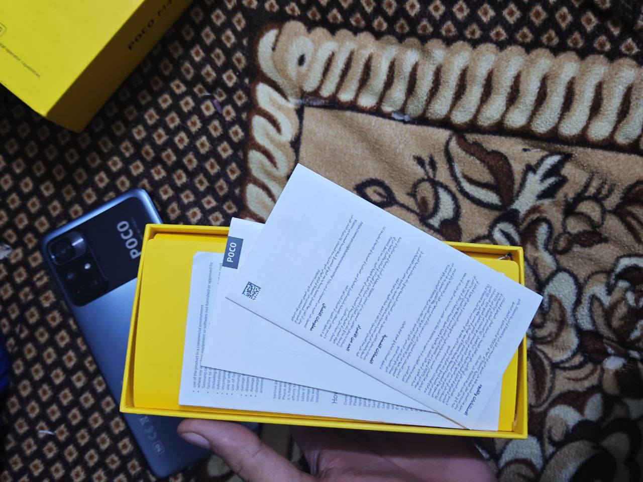 سلام عليكم 
Poco M4 pro 5G 
جهاز جديد كامل المواصفات 
بطاريه 5500
128 كيكه بايت
كامره 54 mp
شاشه 120هيرتز
ببجي 60 فريم
بصمه اصبع و وجه
سعره ب175 الف وبي مجال 
رقمي *********** واتساب
مكاني كربلاء
