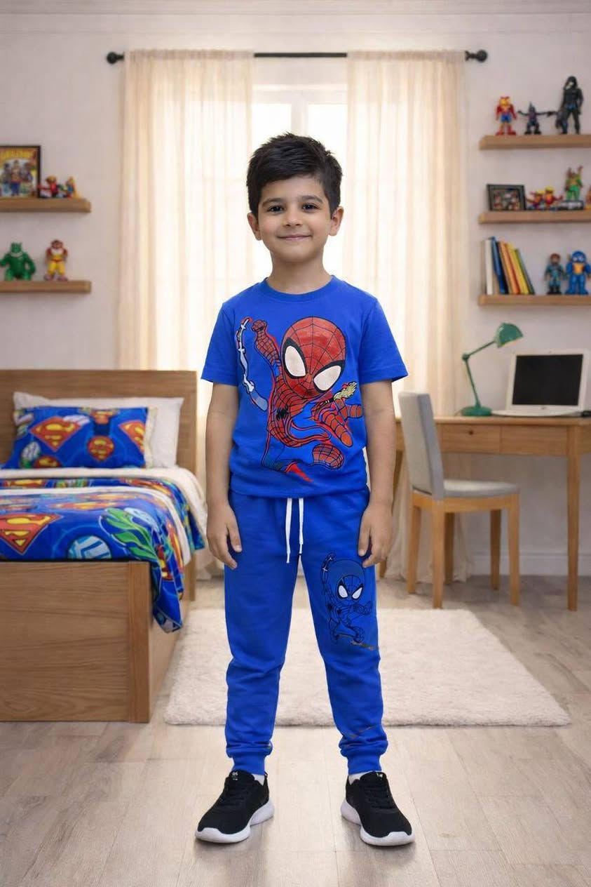 #الفهد_للأطفال
تراك ولادي خامة ليكرا
قياس 3-10 سنة
العنوان 🔴الصويرة-شارع النجمة-مقابل شموسة ومجاور حلويات الحمداني 
متوفر توصيل داخل الصويرة وكافة محافظات العراق
للاستفسار ***********
