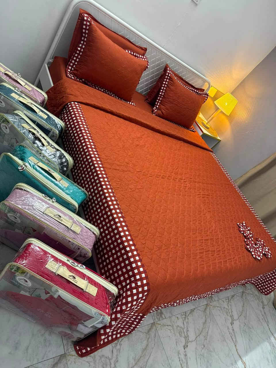 🌟 عرض خاص ومميز! 🌟٣٠فقط

✨ فرشات مقرنص (6 قطع) عالية الجودة
 
📸 الموديلات: متوفر ٤ موديلات تجدونها في هذا المنشور.
📦 محتويات 
 تلبيسة دوشك
 غطوة
 4 وجوه مخاد 

💰 السعر المفاجأة:

 السعر في السوك: 40 أو 35 ألف دينار.

 السعر الحالي لدينا: 30 ألف دينار فقط! 💥

💡 الكمية محدودة، سارع بحجز موديلك المفضل الآن!

توصيل موجود بغداد. ومحافظات ٥


**إذا كنت صاحب هذا الإعلان وتريد حذفه لأي سبب، رجاءا أرسل رسالة إلى الدعم الفني**