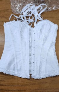 فستان كورسيه • أبيض • نسائي