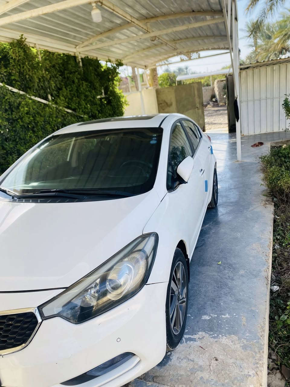 السلام عليكم 
سيراتو 2014 فول مواصفات عدا لبصمه 
بيها صبغ يم قبق لبانزين وشويه بالدوسه ولباقي كفاله ماشيه ١٣٦ الف مكينه مكفوله سنويه جديده وكاله او تحويل مكان لسياره الصويره 
السعر ١٢٧ وبيها مجال 
***********
