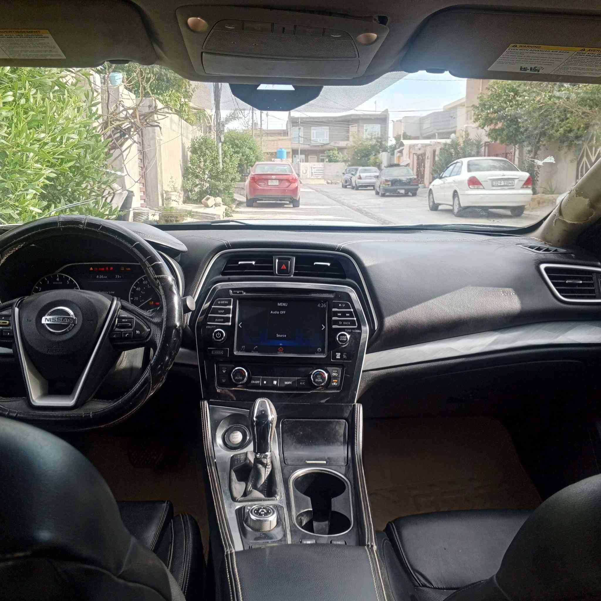 سلام عليكم
نيسان ماكزيما موديل 2017 رقم سليمانيه سنويه منتهيه كير مكينه مكفول سياره چافيه  عكس السايق مصبوغ عام تكم شواصي كله سليمه بدون دواخل السعر 88 بي مجال قليل عنوان ديالى خانقين اي استفسار اتصل خاص ماعندي ***********
