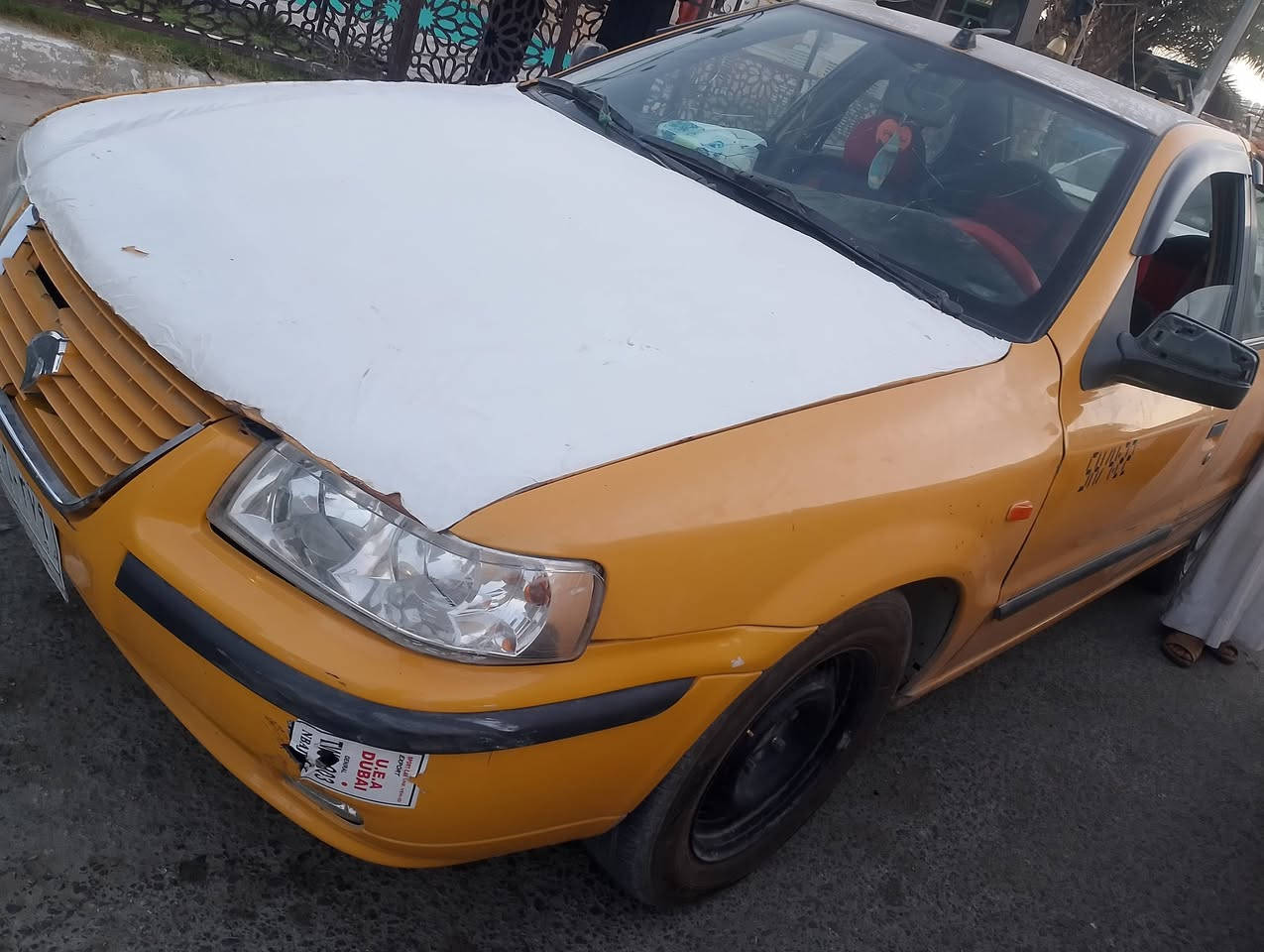 سلام عليكم سمند موديل 12 رقم بغداد مشروع وطني تحويل مباشر مكينه وكير جدد مكفولات حداديه حلوه تخم تاير جديد تبريد نقص غاز دواخله حلوه  ترايه حلو ناعمه كهربائيات كله شغال سعر 25 وبيه مجال لشراي  مكانه كربلاء ***********
