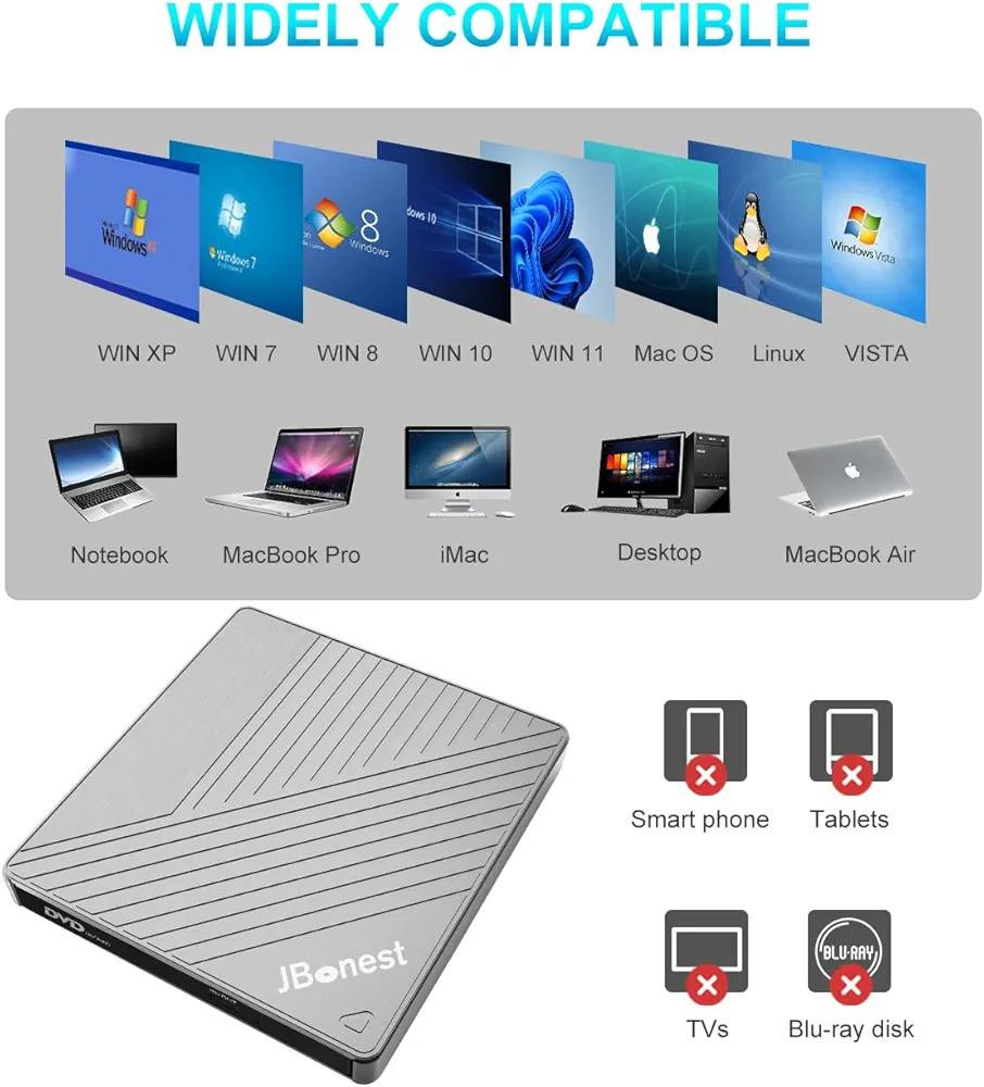 محرك أقراص CD/DVD خارجي بمنفذ USB 3.0 من النوع C، مزود بقارئ بطاقات SD/TF، ​​ناسخ بيانات محمول، نقل بيانات سريع لأجهزة الكمبيوتر المحمولة والمكتبية، وأجهزة MacBook، وأنظمة التشغيل Windows 11/10/8/7/XP وLinux وMac OS وVista.


**إذا كنت صاحب هذا الإعلان وتريد حذفه لأي سبب، رجاءا أرسل رسالة إلى الدعم الفني**