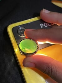 عقيق يماني • اخضر • حجر كريم