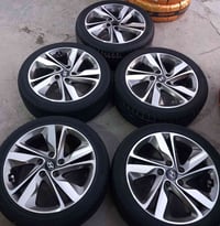 5 ويل كب 17 اصلي النترا + 5 اطارات 215/45/17 ....  260 الف  العنوان:بغ...