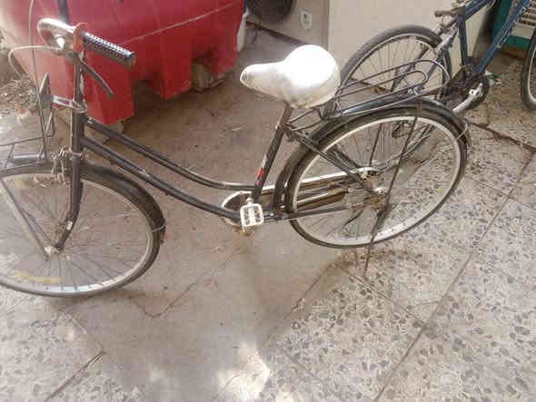 ثلاث بايسكلات 
الاول الاسود كامل نوعيه اصليه 
والثاني الاحمر نقصه تأثير امامي وسرج
والثالث مال سباق نقصه جوب وتاير    وباقي التفاصيل بالصور 
للبيع كلهن ب١٠٠ واذا واحد هم منختلف 
مكاني بغداد العامريه
للاستفسار مراسله ماسنجر او واتساب على الرقم
*********** بغداد
