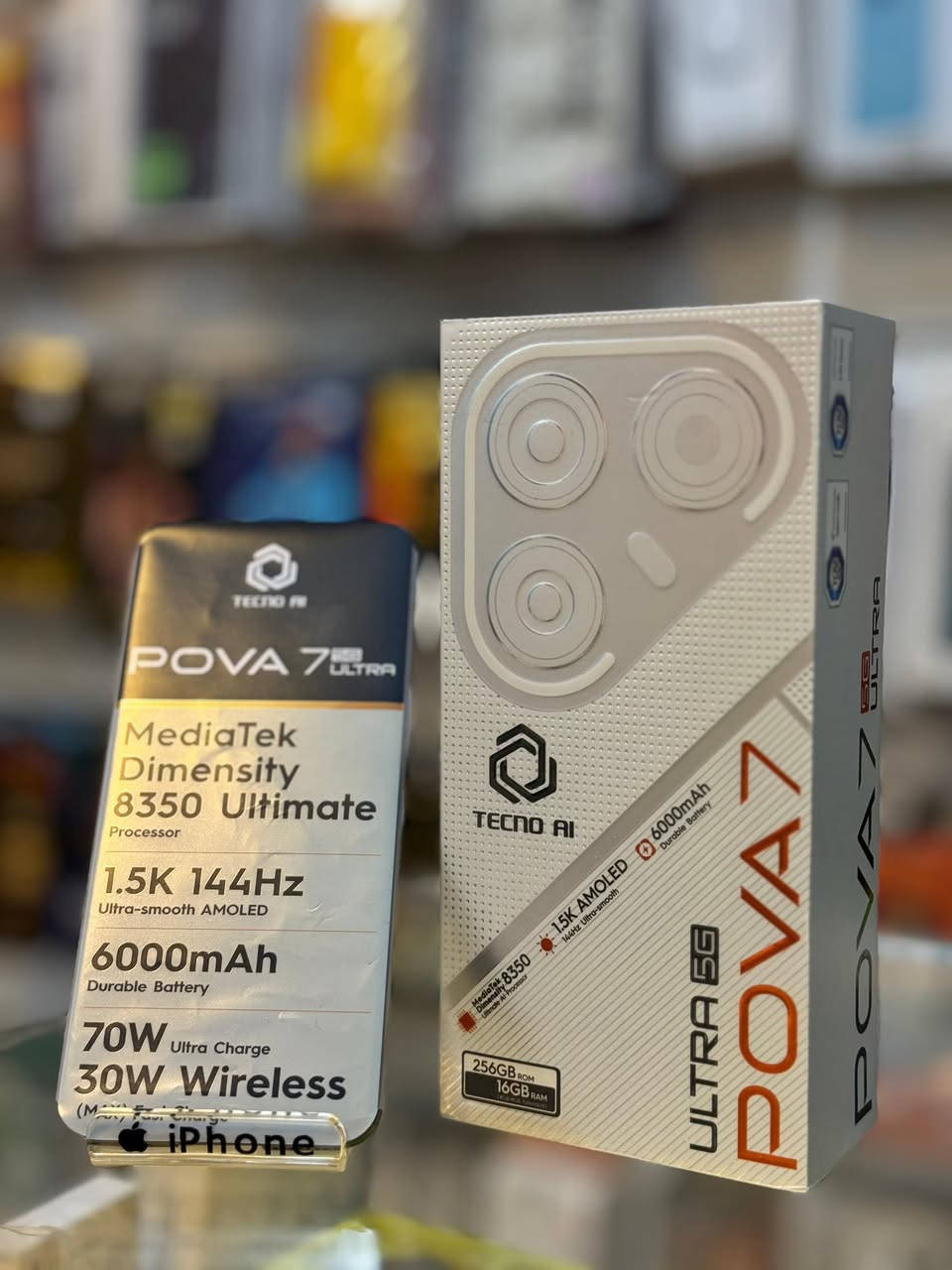 Tecno Pova 7 Ultra 5G
تكنو بوڤو ٧ الترا الذاكرة ٢٥٦ عشوائية ٨ استخدام قليل جدا السعر ٣٠٠ قفل بدون عمله المكان بغداد الشعب


**إذا كنت صاحب هذا الإعلان وتريد حذفه لأي سبب، رجاءا أرسل رسالة إلى الدعم الفني**