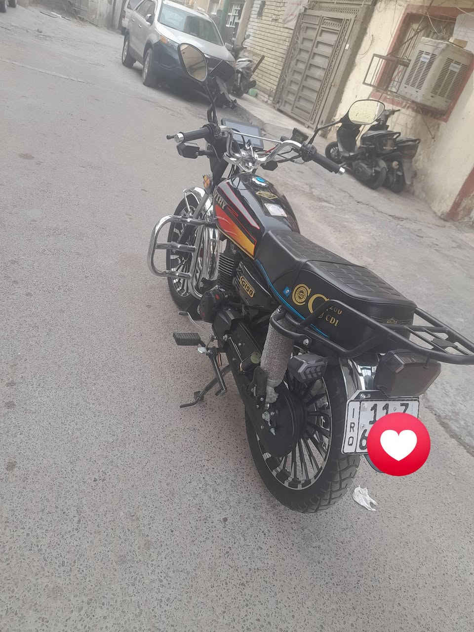 دراجه سيفان مرقم للبيع
رقم بغداد الدراجه بعد بحاله الوكاله مصالي 3اسابيع ماخذه رقمه بغداد ماشيه 1الف جديده الدراجه الاستفسار على هذه الرقم 
***********
