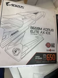GIGABYTE B650M AORUS ELITE AX ICE   250 الف (ما مستخدم)  =============...