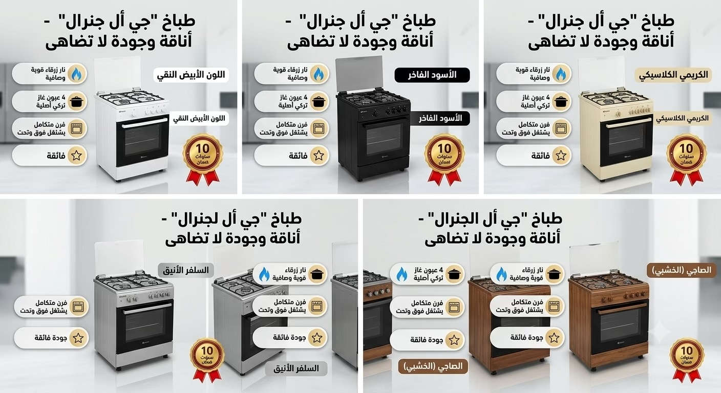 وجبة جديدة ومميزة جداً! 🌟 طباخ جنرال (GENERAL) التركي الأصلي صار متوفر الآن وبأفضل سعر في السوق! 😍✨ المواصفات الفنية: إذا تبحث عن الكفاءة والمتانة، هذا الطباخ هو خيارك المثالي:  🇹🇷 صناعة تركية أصلية 100% بمواصفات عالية.  🔥 4 عيون غاز (عيون تركية أصلية) تضمن لك نار زرقاء قوية وصافية لطبخ أسرع.  🍗 فرن متكامل (يشتغل فوق وتحت بنفس الكفاءة) لمعجنات ومشاوي مثالية.  🛡️ ضمان حقيقي لمدة 10 سنوات (ثقة تدوم وتريح بالك). الألوان المتوفرة: لتناسب ديكور مطبخك، وفرنا لكم 5 ألوان مميزة وعصرية: 🎨 [ أبيض | أسود | كريمي | سلفر | صاجي ] العرض الأقوى (السعر والتوصيل): 💰 السعر: 170 ألف دينار عراقي فقط! 🚚 الخدمة المميزة: السعر يشمل مصاريف التوصيل (يعني يوصل لبيتك بدون أي مصاريف إضافية!).


**إذا كنت صاحب هذا الإعلان وتريد حذفه لأي سبب، رجاءا أرسل رسالة إلى الدعم الفني**