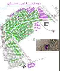قطعة ارض المساحة 50  متر مربع ركن طابو زراعي سند 25 في مجمع البصمه الس...