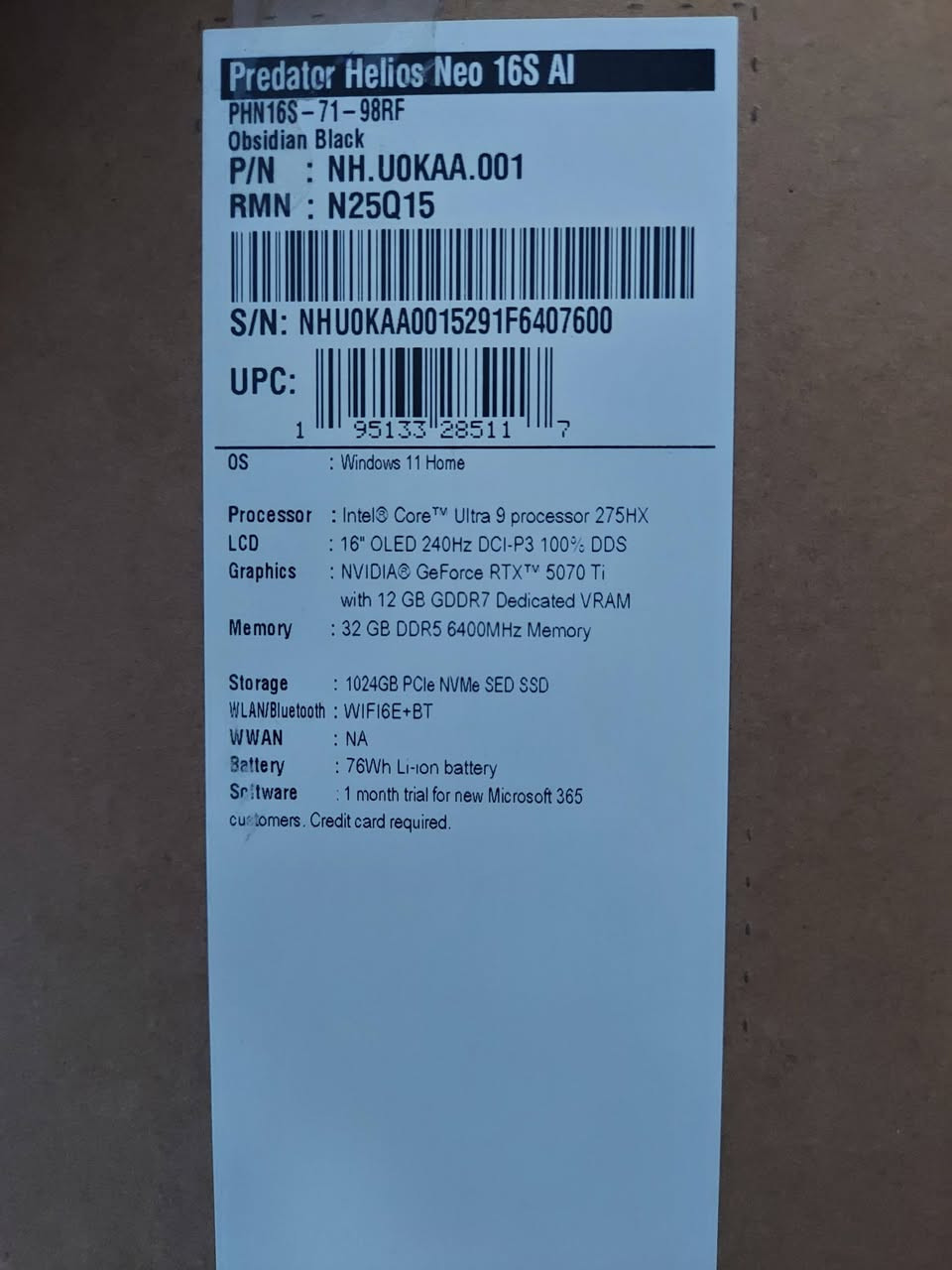 🔴 سعر مليونين و750الف وبي مجال بسيط حيل

‼️أقرة منشور زين بعدين تفضل خاص اسئل الي يعجبك لان شراي ميكعد يسئل بتعليقات
واتمنى ما احصل اشخاص بتعليقات يكتب سعر حيل قليل ويكلك (اذا يرهم بهذا سعر شراي) هو اذا فعلا شراي يتفضل خاص ويكتب سعر الي يعجبة واذا بي مجال من عيوني ثنتين

اسم لابتوب:
 Predator Helios Neo 16S AI
PHN16S-71-98RF | NH.U0KAA.001
مواصفات لابتوب:
ويندوز 11 هوم
معالج Intel® Core™ Ultra 9 Series 2 Series 275HX رباعي النواة (24 نواة) بسرعة 2.70 جيجاهرتز
بطاقة NVIDIA® GeForce RTX™ 5070 Ti مزودة بذاكرة مخصصة سعة 12 جيجابايت
شاشة عرض 16 بوصة WQXGA (2560 × 1600) بنسبة عرض إلى ارتفاع 16:10 بتقنية CineCrystal (مقاومة للوهج) بتردد 240 هرتز
32 جيجابايت، ذاكرة وصول عشوائي ديناميكية من نوع DDR5
قرص صلب SSD بسعة 1 تيرابايت

ملحقاته كاملة تجي وية جنطة الاصلية مالته جديدة غير مستخدمة وشاحنه + جنطة مدرعة هدية

عنواني بغداد الكاظمية 
بخصوص توصيل متوفر توصيل بس اخاف اكلك تنطيني جزء من مبلغ وتكلي هذا قفاص 😂 لذلك تجيني للكاظمية احسن

خليت صورة للابتوب مشابه من شركة نبع وبمواصفات اقل وبسعر مليونين و925الف حتى بس يصير عدكم فكرة عن سعرة


**إذا كنت صاحب هذا الإعلان وتريد حذفه لأي سبب، رجاءا أرسل رسالة إلى الدعم الفني**