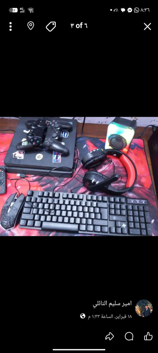 الديوانية ماكو توصيل
السلام عليكم بلي ستيشن فور للبيع

ps4slim للبيع 💯💯

((اشتريته جديد مو بالة ))🔥💥

اونلاين

البالة استعمال 2013 و اني مشتريه ماصارلي  هواي تقريبا 2019 اشتريته ب٤٢٥💸💥

البلي نظيف بنسبة 100٪💯

البلي يحتوي على جوستكين اصليات و جدد اشتريتهن الواحد ب٧٠ الف اشتريته و واحد مع البلي اجا🔥💥💫

و بية ups اشتريته الاصلي مو الصيني ب55 الف دينار

يحتوي البلي الكثير من الملحقات القوية يعني تكول بي سي مو بلي💯📺

مثل

جوستكين اصلي الواحد  اشتريته ب٧٠ الف اشتريته🕹️

كيبورد💥

ماوس 🔥🔥

سماعة 🎧🔥

هية تجميعة كاملة اشتريتهن ب٦٠ الف!!🔥🔥

ماوس باد اشتريته ب١٥💥💫

دي جي اشتريته ب١٥🎛️🕹️💯

ستيكرات على البلي💦💯

سكاي لايت اشتريته ب٤٥ الف ابحثوا عنه اذا ماتعرفون🎛️💯💫

ups الاصلي مو الصيني اشتريته ب55

البلي غير مفتوح نهائيا 🔥🔥

البلي نظيف جدا جدا💯🔥

البلي يحتوي على وايرات كاملة واضافية 🔥💫

يحتوي على واير شحن جوستك اصلي و ليس صيني🔥🔥

تكدر تشتري الملحقات وحدهن عدا البلي ستيشن نفسه الة كامل تشتري 🔥

اسعار الملحقات وحدهن خاص🔥

البلي حساب متوسط او قوي في فورت نايت🔥💸

البلي حتى كارتونته موجودة💥🔥

السعر فقط فقط 355 الف و بية مجال و قابل للتفاوض البلي💸💸 

يعتبر pc مو بلي عادي على هاي ملحقاته🔥🔥🔥

علما اني صارف عليه ٦٣٠ الف دينار 🔥🔥

مكاني:ديوانية 

رقمي ***********
