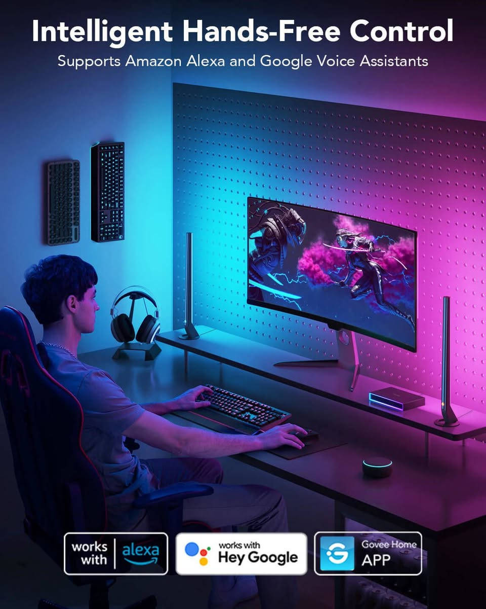 جديد غير مستخدم💯
Govee Al Gaming Sync Box Kit (For 27-34) inch

نموذج H6601
دعم FPS عالي الدقة: لعبة تصل إلى 240 هرتز بدقة 1080 
بكسل، بالإضافة إلى 144 هرتز 2K و60 هرتز 4K. يدعم صندوق مزامنة مصابيح الألعاب Govee HDMI HDR10. الشريط الضوئي مناسب للشاشة مقاس 27-34 بوصة.
يستجيب لإجراءات اللعبة المحددة: تتعرف خوارزمية CogniGlow من Govee على إجراءاتك داخل اللعبة لعناوين الألعاب المتوافقة، وعرض تأثيرات ضوئية متخصصة في الوقت الفعلي أثناء اختيار شخصية، واستخدام عنصر، والقضاء على الأعداء، وما إلى ذلك.
OTA لأحدث الألعاب المتوافقة: قم بتوصيل ما يصل إلى 3 أجهزة HDMI 2.0 في وقت واحد باستخدام صندوق مزامنة أضواء الألعاب Govee AI. متوافق مع Valorant وLOL وOW2 وApex وPUBG وCOD وFortnite وCS Go. المزيد من الألعاب المدعومة قريبا. قم بتحديث OTA للحصول على الألعاب المدعومة حديثا.( ملاحظة: لا يدعم HDMI 2.1 وLAN)
قم بإضاءة جدرانك بالألوان على الشاشة: استمتع بمطابقة الألوان في الوقت الفعلي من خلال قراءة بيانات HDMI، مما يتيح أضواء ألعاب Govee AI من التوهج بألوان الشاشة بدقة مع وقت استجابة أقل.
لا مزيد من الأجواء المنقسمة: يقوم Govee DreamView بمزامنة جميع مصابيح Govee الأخرى حول غرفة الألعاب الخاصة بك، مما يسمح لغرفتك بأكملها بالتوهج بألوان نابضة بالحياة وخلابة.
تمكين المزيد من الأشكال الخفيفة: بالمقارنة مع استخدام شريط ضوئي واحد، تضيف قضبان الضوء نطاق إضاءة واسع لمزيد من إمكانيات تأثير الضوء.⁩⁩


**إذا كنت صاحب هذا الإعلان وتريد حذفه لأي سبب، رجاءا أرسل رسالة إلى الدعم الفني**