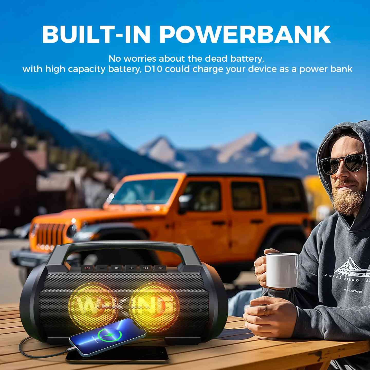 🔊 W-KING D10: The 70W Party Monster

باس قوي مع قوة 120 واط 🔊🔥
W-King D10 يعطيك صوت قوي + بطارية طويلة + أداء ممتاز
مثالي للرحلات والسهرات 🌄🎉
💰 السعر: 110$
🛡️ ضمان سنة كاملة
🚚 توصيل داخل أربيل ولكل العراق
⚠️ الكمية محدودة

باسێکی بەهێز لەگەڵ هێزی 120 وات 🔊🔥
W-King D10 دەنگی بەهێز + باتریی درێژ + کارایی بەرز دەدات
باشە بۆ گەشت و شەوان 🌄🎉
💰 نرخ: 110$
🛡️ گەرانتی یەک ساڵ
🚚 گەیاندن لە هەولێر و هەموو عێراق

Key Specifications:
Audio: 70W RMS (120W Peak), Stereo, Deep Bass, DSP Chip, EQ Modes, 7-Color RGB Lights.
Drivers: Two 35W Subwoofers, Two 10W Tweeters, Double Passive Radiators.
Connectivity: Bluetooth 5.0, AUX Slot, TF Card Slot, 6.5mm Microphone Jack.
Waterproofing: IPX6 (Waterproof & Shockproof).
Battery: 15,600mAh (approx.), up to 42 Hours Playtime, Built-in Power Bank (USB-A Out).
Ports: USB-C (Charging), USB-A (Power Bank), AUX, Mic Input.
Features: Stereo Pairing (140W total), Karaoke Function (with mic), Portable Handle.
Material: ABS (Acrylonitrile Butadiene Styrene).
Dimensions: Approx. 14.53" L x 7.64" W x 6.06" H.
Weight: Around 6.9 lbs (3.1 kg). 

#Iraq #Baghdad #Erbil #Basra #DJEscape #IraqiDJs #IraqMusic #BaghdadNightlife #ErbilCity #IraqTech #IraqShopping #PortableSpeaker #BassBoosted #OutdoorAudio #SoundOfIraq #AudioGear#العراق #اربي


**إذا كنت صاحب هذا الإعلان وتريد حذفه لأي سبب، رجاءا أرسل رسالة إلى الدعم الفني**