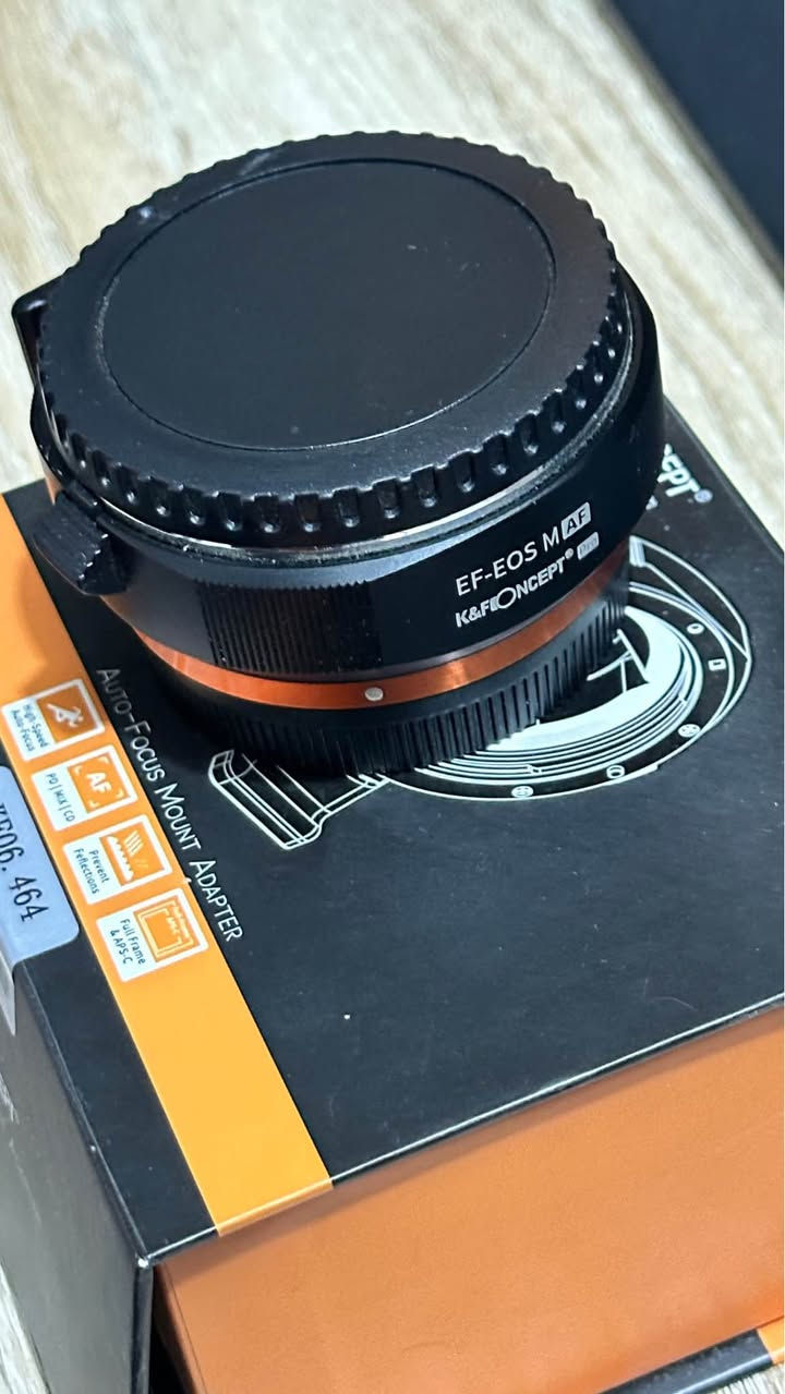 محول عدسات Canon EF/EF-S إلى EOS M
ماركة K&F Concept
يدعم Auto Focus + Aperture Control
حالة ممتازة، واستخدام قليل نظيف وشغال 100%
مع الكرتون 
يتوفر توصيل حلة, بابل


**إذا كنت صاحب هذا الإعلان وتريد حذفه لأي سبب، رجاءا أرسل رسالة إلى الدعم الفني**